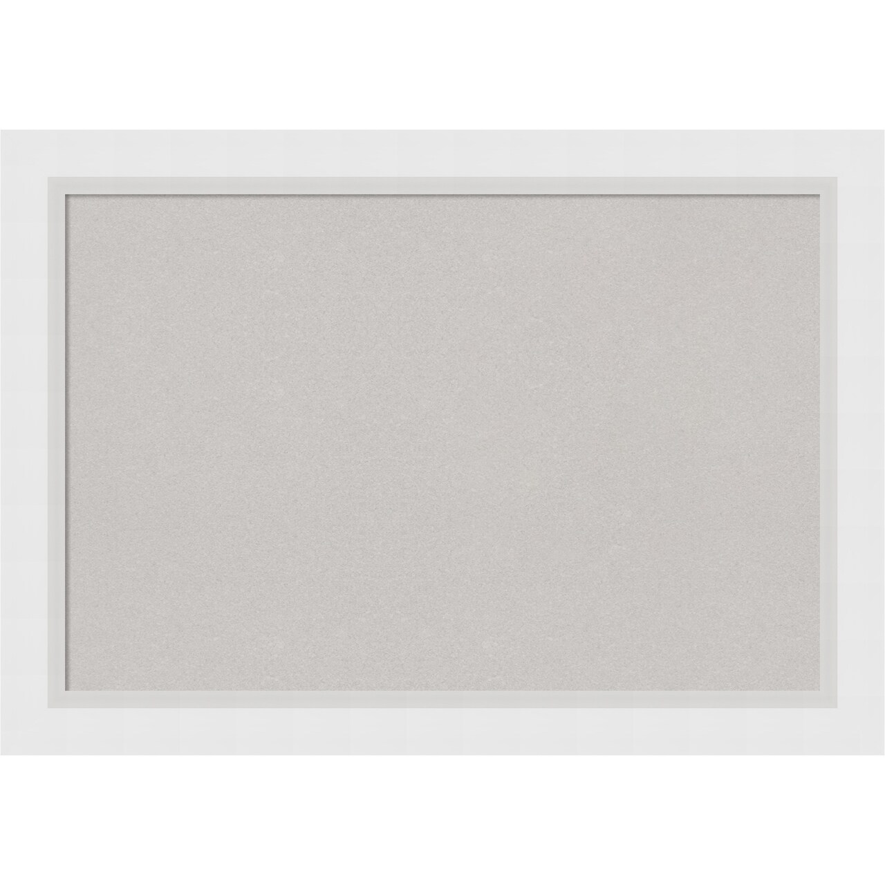 Cork Board, Blanco White Wood Frame - Bulletin Board, Organization Board, Pin Board